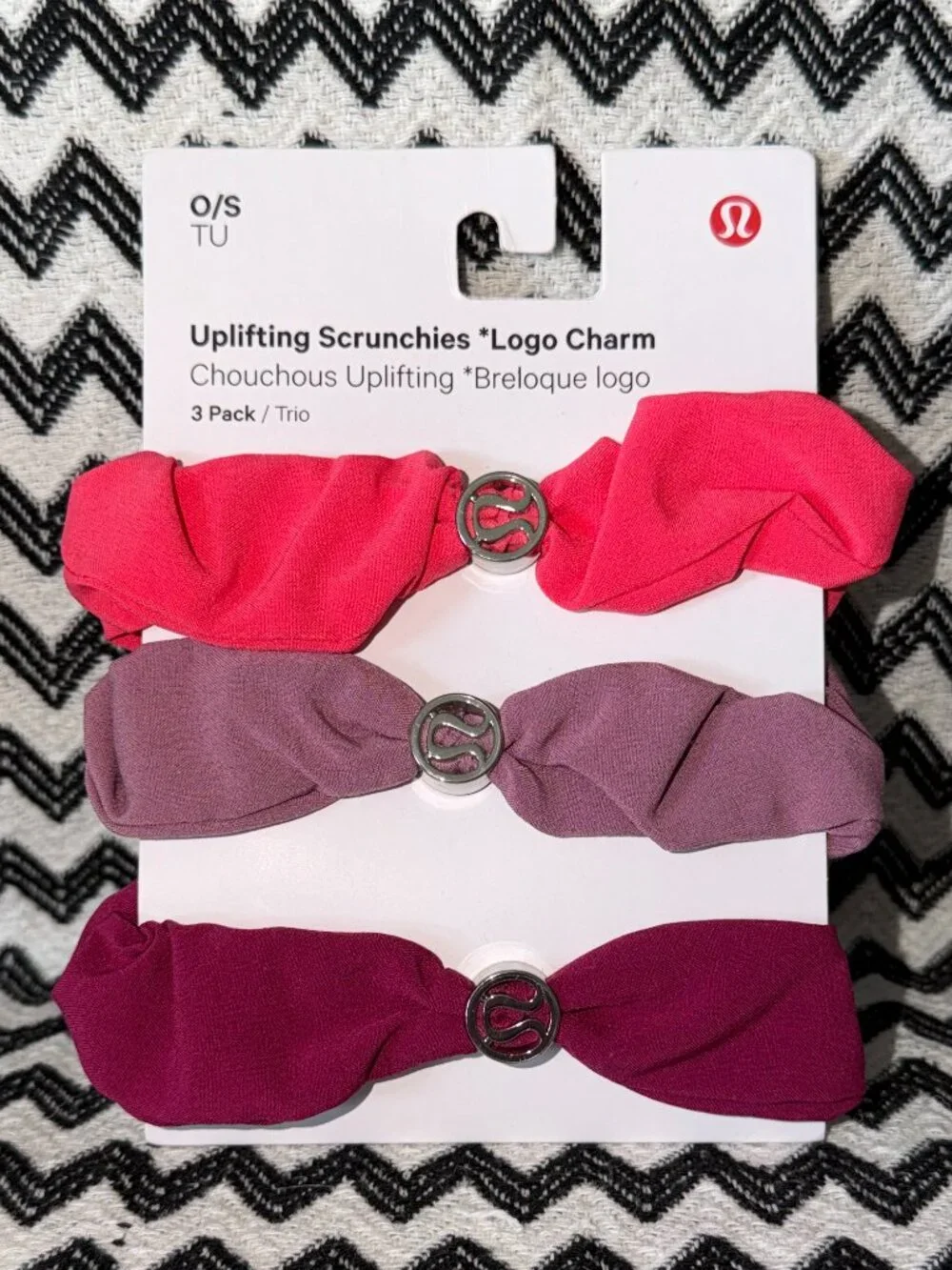 NEW lululemon Uplifting Scrunchies *OG Logo Charm U Pick Color